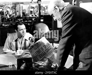 Orson Welles - Promotional still for the 1941 film, Citizen Kane - RKO Radio Pictures, still photographer Alexander Kahle Stock Photo