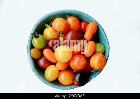 Cherries in dish on the table Stock Photo