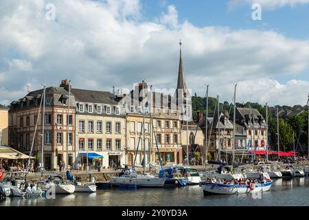 Honfleur Vieux-Bassin (old harbour) Calvados, Normandy, France Stock Photo