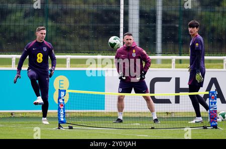 England U21 goalkeeper James Beadle, with Jordan Pickford and Dean ...