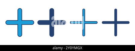 Plus Icon vector. Add plus icon Stock Vector