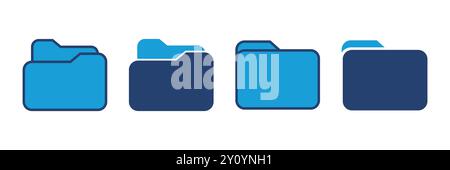 Folder icon vector. folder vector icon Stock Vector
