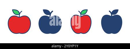 Apple icon vector. Apple vector icon. apple symbols for your web design. Stock Vector