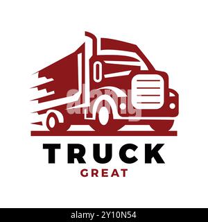 Truck Icon Logo Design Template Stock Vector