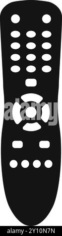 TV Remote Black, TV remote control, remote control Illustration Stock Vector