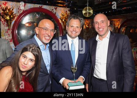 London, UK. 03rd Sep, 2024. Image © Licensed to Parsons Media. 03/09/2024. London, United Kingdom. Nadhim Zahawi Book Launch. Nadhim Zahawi attendÕs the launch of his new book, The Boy From Baghdad: My Journey from Waziriyah to Westminster. Picture by Credit: andrew parsons/Alamy Live News Stock Photo