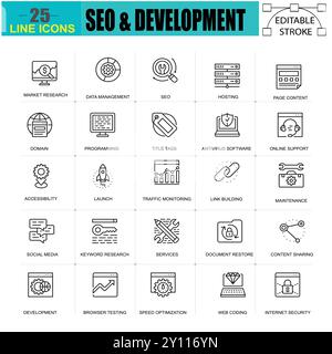 marketing and finance icon set Stock Vector