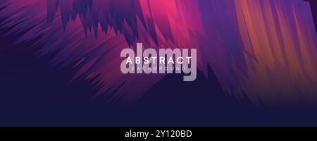 Abstract Waving Liquid blue, green, and Pink Gradient Background, Abstract Smooth Wave Fluid Purple, Orange, and Yellow Gradient Background Header Stock Vector