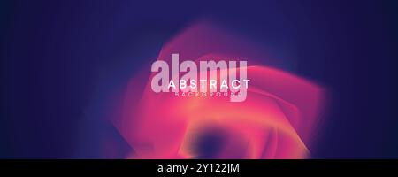 Abstract Waving Liquid blue, green, and Pink Gradient Background, Abstract Smooth Wave Fluid Purple, Orange, and Yellow Gradient Background Header Stock Vector