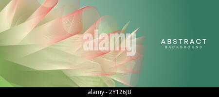 Abstract Waving Liquid blue, green, and Pink Gradient Background, Abstract Smooth Wave Fluid Purple, Orange, and Yellow Gradient Background Header Stock Vector