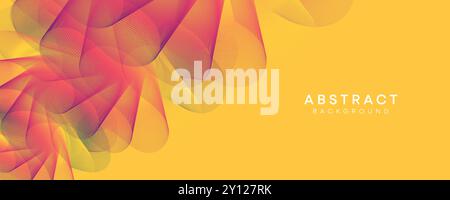 Abstract Waving Liquid blue, green, and Pink Gradient Background, Abstract Smooth Wave Fluid Purple, Orange, and Yellow Gradient Background Header Stock Vector