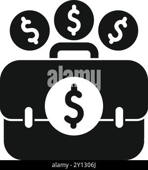 This simple vector icon represents the concept of making money Stock Vector
