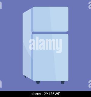 Refrigerator vector icon. fridge freezer vector illustration. fridge icon Stock Vector