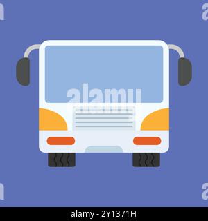 Heavy Bus vector icon. bus transportation vector. bus icon. bus icon. truck van vector Stock Vector