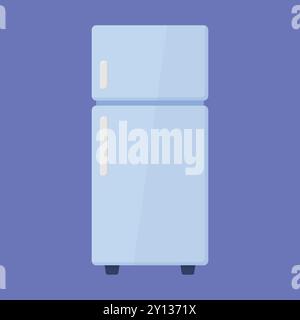 Refrigerator vector icon. fridge freezer vector illustration. fridge icon Stock Vector