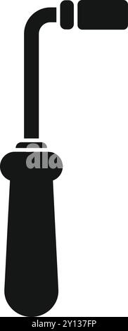 Gas welding torch burning tool icon in simple style on a white background Stock Vector