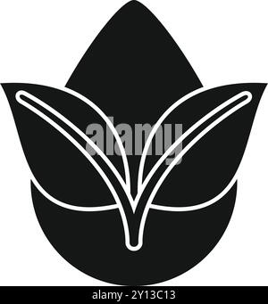 Symbolizing nature and ecology, this visual represents growth and sustainability Stock Vector