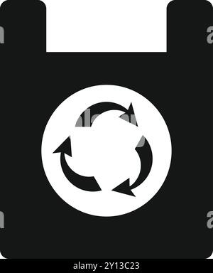 Simple yet powerful symbol urging viewers to dispose of waste responsibly Stock Vector