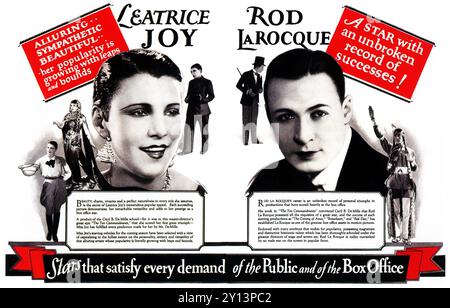 1926 Leatrice Joy and Rod LaRocque poster Stock Photo