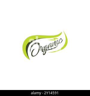 Organic Logo Vector. Leaf Nature Design Stock Vector