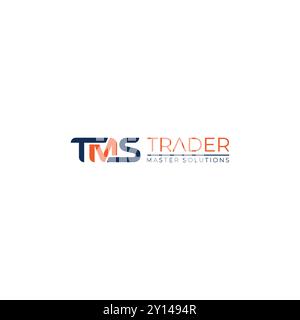 TMS Monogram logo Trader Master Solutions Stock Vector