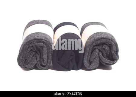 man's socks, isolated on white Stock Photo