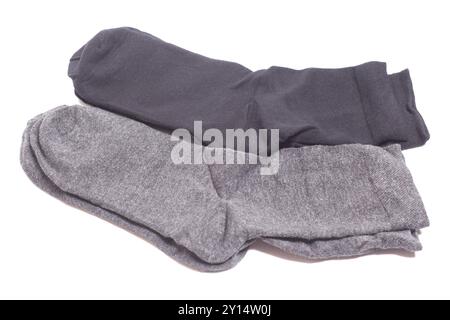 man's socks, isolated on white Stock Photo