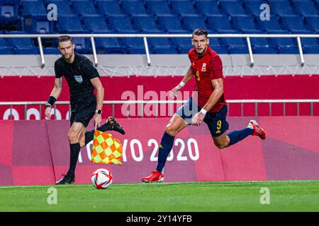 Tokyo, Japan. 28th July 2021. Olympic Games: football match between Spain v Argentina at the Saitama Stadium. © ABEL F. ROS Stock Photo