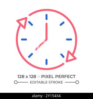 Time period two color line icon Stock Vector