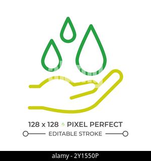 Water resources two color line icon Stock Vector