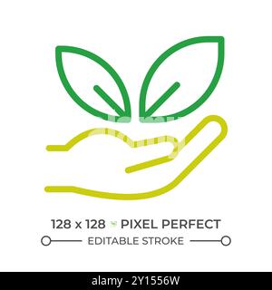 Nature two color line icon Stock Vector