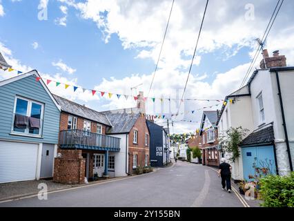 Lympstone, UK. 29th Aug, 2024. Village of Lympstone in Devon. Stock Photo