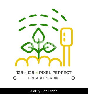 Watering two color line icon Stock Vector