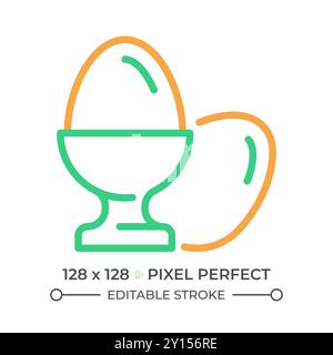 Eggs two color line icon Stock Vector