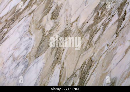 Polished white marble texture with vibrant green veining, perfect for sophisticated spaces. Stock Photo