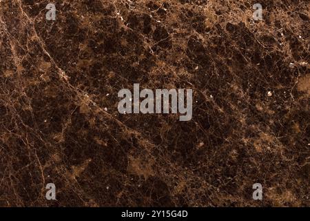 Rich brown marble texture with natural veins, perfect for elegant interior design. Stock Photo