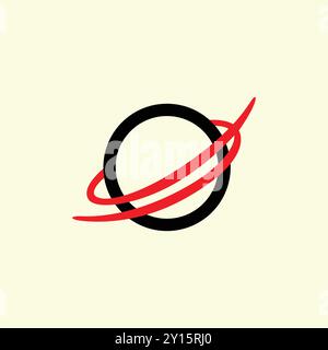 Modern Universal Planet spin design Stock Vector
