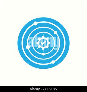 Right Solar system generic Design Shape Stock Vector
