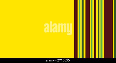 Abstract Yellow, Green and Brown Striped Pattern, Vertical Lines with Copyspace, Room, Place for Your Text - Vector Background Template Stock Vector