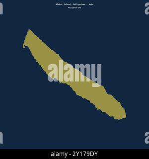 Shape of Alabat Island in the Philippine Sea, belonging to Philippines Stock Photo