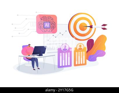 AI-Personalized Sales Approach abstract concept vector illustration ...