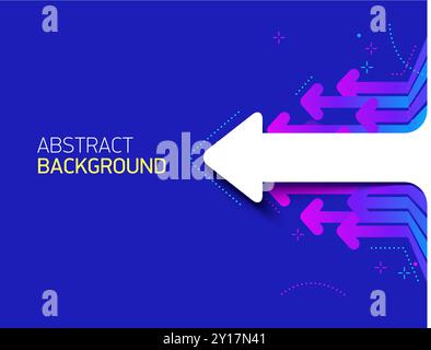 Abstract financial background with arrows Concept decrease. Vector ...