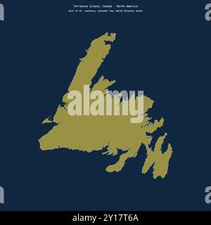 Terranova Island in the Labrador Sea - belonging to Canada. Described