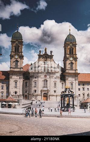 The abbey of Einsiedeln in Switzerland Stock Photo