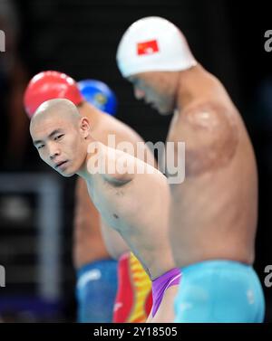 China's Jincheng Guo during the Men's 100m Breaststroke, SB6 at the ...