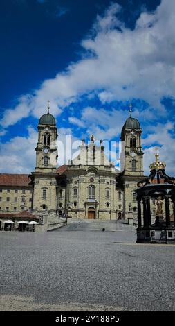 The abbey of Einsiedeln in Switzerland Stock Photo