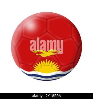 Kiribati soccer ball football with clipping path Stock Photo