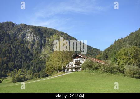 Farm in Oberaudorf Stock Photo