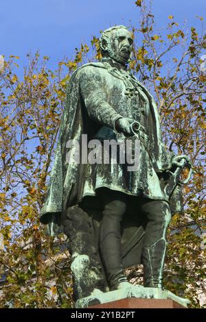 Statue of Istvan Szechenyi Bath in Budapest Stock Photo