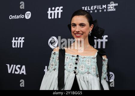 Toronto, Canada. 05th Sep, 2024. Margaret Qualley, Coralie Fargeat, and Demi Moore attend the premiere of ''The Substance'' during the 2024 Toronto International Film Festival at Royal Alexandra Theatre in Toronto, Ontario, on September 5, 2024. (Photo by Arrush Chopra/NurPhoto)0 Credit: NurPhoto SRL/Alamy Live News Stock Photo